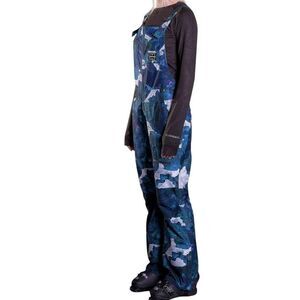 Armada Cassie Bib Overalls Women's Medium Blue Ocean Lava Snow Winter Waterproof